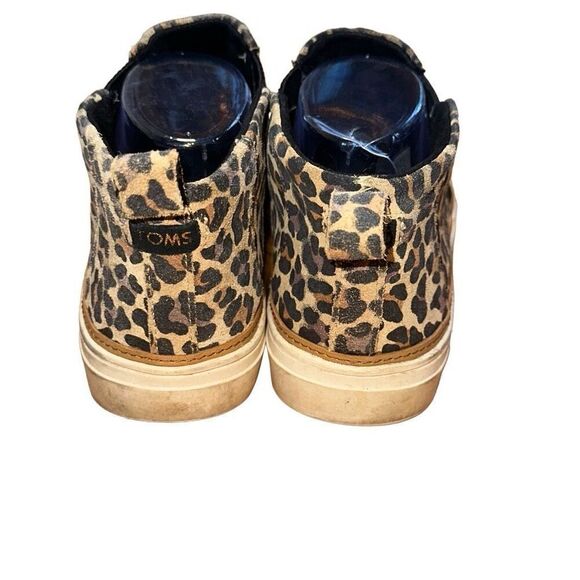 TOMS Women's Bryce Sneaker leopard print high top size 9 slip on shoe - Picture 4 of 10